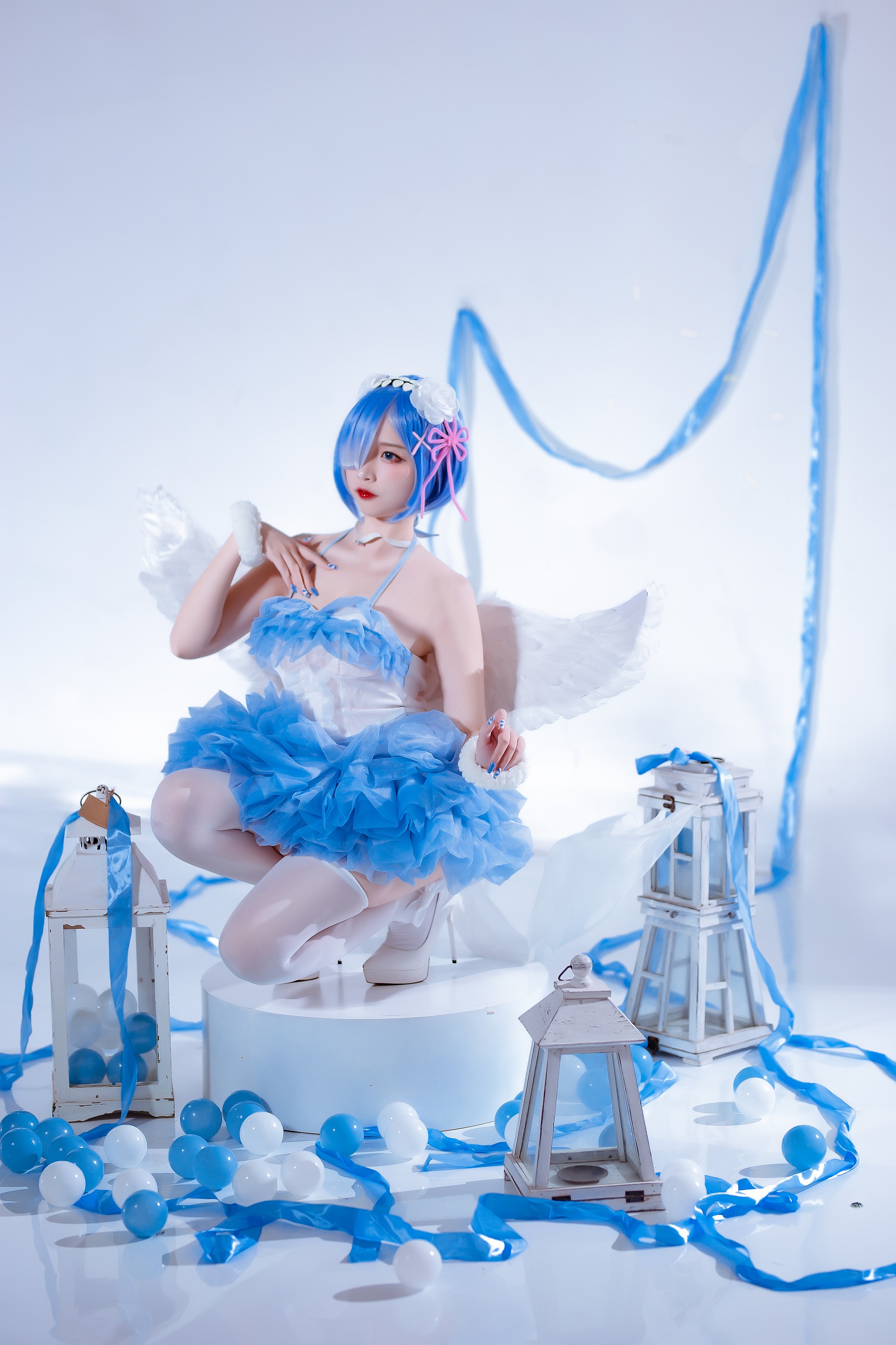 图片[1]-二佐Nisa – NO.128 二佐 蕾姆天使 [15P]-XikXak